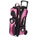 Sporting Goods : Flash Players Series Black/Pink Triple Bowling Ball Roller Bag