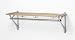 Design Garderobe mit Ablage Holz/Alu 1m
