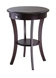 Sasha Round Accent Table In Cappucino By Winsome