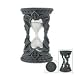 Gothic Halloween Skull Bat Sand Timer Decoration Figurine Collectible