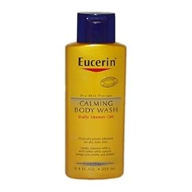 Eucerin Daily Shower Oil, Calming Body Wash, 8.4 oz.
