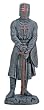 Templar with Sword Figurine- Cold Cast Resin - 6.5'' Height