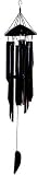 Asli Arts Model C254 Large Spun Top Bamboo Chime, All Black