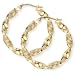 9ct Twisted Hoop Earrings. Beautiful presentation gift box and anonymous outer packaging. Money back if not 100% delighted