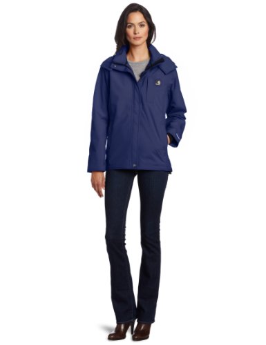 Special Prices !! for Carhartt Women's Cascade Hooded Jacket, Patriot Blue, Medium