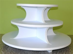 Dallas Foam Cupcake Stand Set - Round - 3 tiers Dallas Foam Cupcake Stand Set - Round - 3 tiers