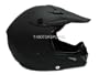 Flat Matte Black Motorcross ATV MX Off-road Dirt Bike Helmet (Extra Large)