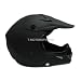 Flat Matte Black Motorcross ATV MX Off-road Dirt Bike Helmet (Extra Large)