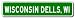 WISCONSIN DELLS, WISCONSIN City Limit Sign - Aluminum - 4 x 18 inches