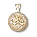 Virginia Cavaliers Solid 14K Gold ''V'' Basketball Pendant