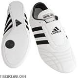 Adidas SM II Shoe White w Black Stripes - 12