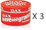Dax Wax Red Wave & Groom , 3 (Triple) Pack
