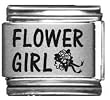 Flower Girl Laser Italian Charm