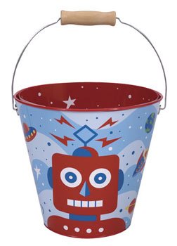 Childrens Toyshop  Toys : Ernest the Bear Robot Pail
