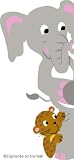 Elephants On The Wall D I Y Paint a Mural, Elephant and Leopard Doorhugger Elephants On The Wall D I Y Paint a Mural, Elephant and Leopard Doorhugger