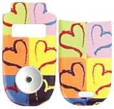 Multi Heart - Motorola V220 Faceplate Cell Phone Cover - V220 Cell Phone Front Cover/ Battery Door Cover Hard Face plate