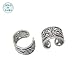 Sterling Silver Ear Cuffs Flower Design