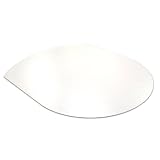 Cleartex UltiMat Polycarbonate Chair Mat for Low/Medium Pile Carpets Up to 1/2 Inch Thick, Clear 49 x 39 Inches, Contoured Shape (119923SR)