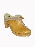 SALPY Patty Shearling Clog in Camel