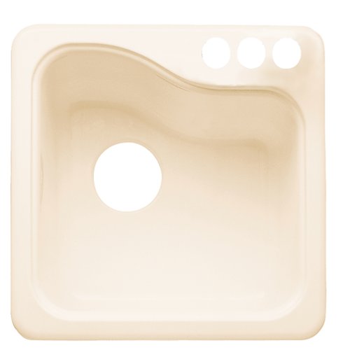 American Standard 7185.803.021 Bone Silhouette 3-hole Americast Island kitchen sink