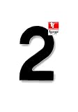 Racing Number Boat Sticker MotorCycle Car Number 2 Size: 5 inch