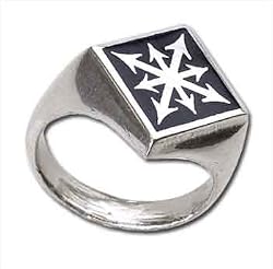 Chaos Signet - Alchemy Gothic Pewter Ring