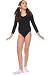 Child X-Lg (57-63 lbs), Black Long Sleeve Bodysuit