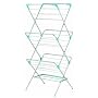 3 Tier Trio Heavy Duty Concertina Tubular Silver Airer - with extra shelf on bottom to make is stronger