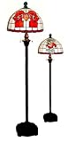 Mississippi State Bulldogs Stained Glass Floor Lamp