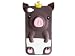 Brown 3D Pig Cartoon Animal Silicone Gel Case Cover for iPhone 4 4G 4S
