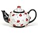Ladybug With Swirls Teapot For Kitchen Decor And Teas