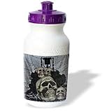 WhiteOaks Halloween Skulls - Skull012 Picture with four skulls - Water Bottles