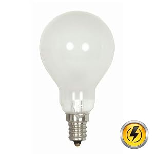 60 Watt A15 Light Bulb Intermediate Base Frosted by Satco