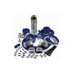 Tsunami AMP48-CAP 4 Gauge Multi Amplifier Install Kit with 1.2 Farad Cap 4 and 8 Gauge Wire (Blue)