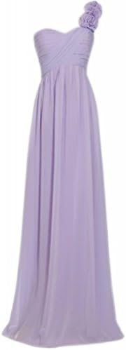 PrettyDresses Women's One Shoulder Long Bridesmaid Party Prom Dresses US 14