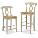Empire Stool - 29" Seat Height - Unfinished Wood (Unfinished) (46.25"H x 17.75"W x 15.5"D)