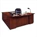 DMi 7210/7225-607 Eclipse 72" W Executive Personal File U-Shape Desk with Right Return Finish: Classic Mahogany