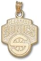 Seattle Supersonics Logo 5/8". Charm/Pendant