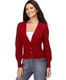 Nine West Ribbed Deep V-Neck Cardigan with Pockets