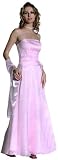Plus Size Classic Lace Up Back Bustier w/Long Skirt Prom/ Bridesmaid/ Evening Set + Scarf