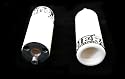 BMX Resin Stunt Grind Pegs White Fit All Axles