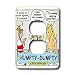 Londons Times Famous People Places Books Cartoons - Humpty Dumpty, the King, Men and Horse - Light Switch Covers - 2 plug outlet cover