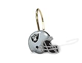 NFL Oakland Raiders Set of 12 Shower Curtain Rings