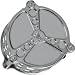 BATTISTINIS TRI BAR HORN COVER FOR HARLEY 91-11 MODELS WITH COWBELL-STYLE HORN COVER - CHROME