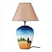 South West Wolf Ceramic Lamp CT-34747