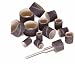 ABRASIVE BANDS NO LAP 1/4" DIAMETER MEDIUM BOX OF 1000