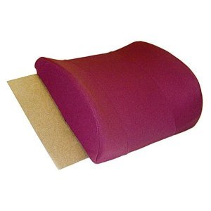 Duro-Med Relax-A-Bac Lumbar Cushion with Composite Board Insert and Strap Burgundy