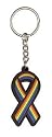 Rainbow Ribbon - Rubber Keychain