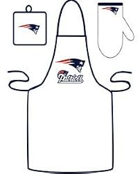 New England Patriots Grilling Apron Set - Football Sports Merchandise