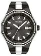 Bulova #98E110 Men's Black IP Diamond Accented Sports Dress Watch